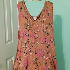 Charming Charlie lace tank shirt